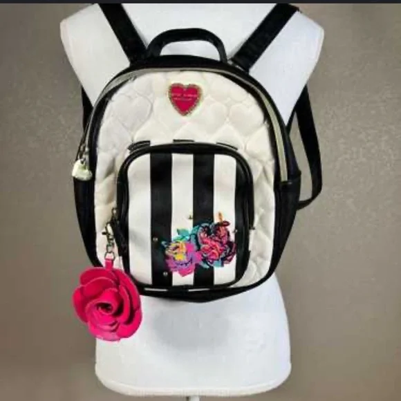 Betsey Johnson | Bags | Betsy Johnson Mini Backpack Rose  display picture 2